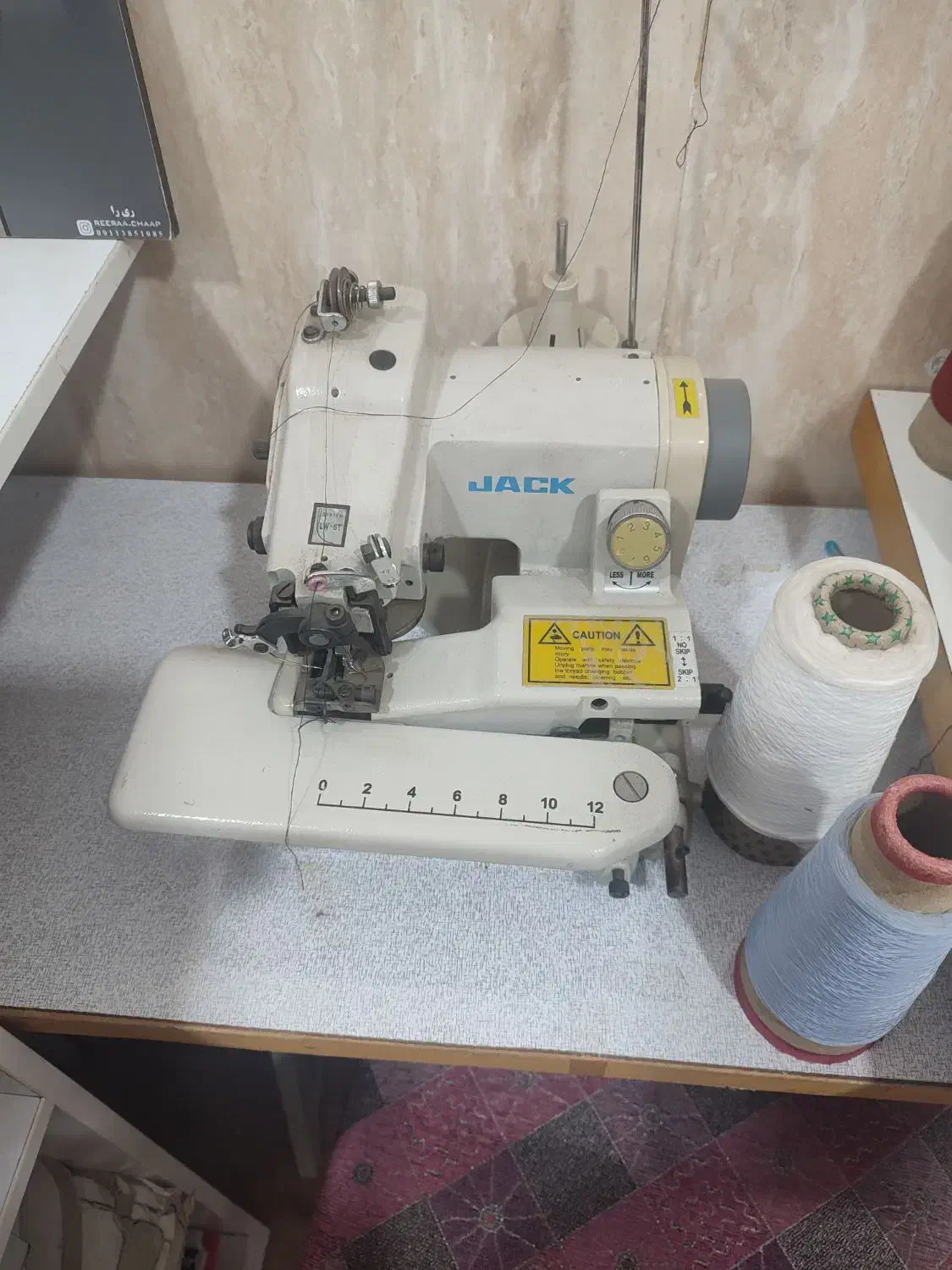 چرخ پس دوز خانگی جک|چرخ خیاطی و ریسندگی|تالش, هشتپر|دیوار