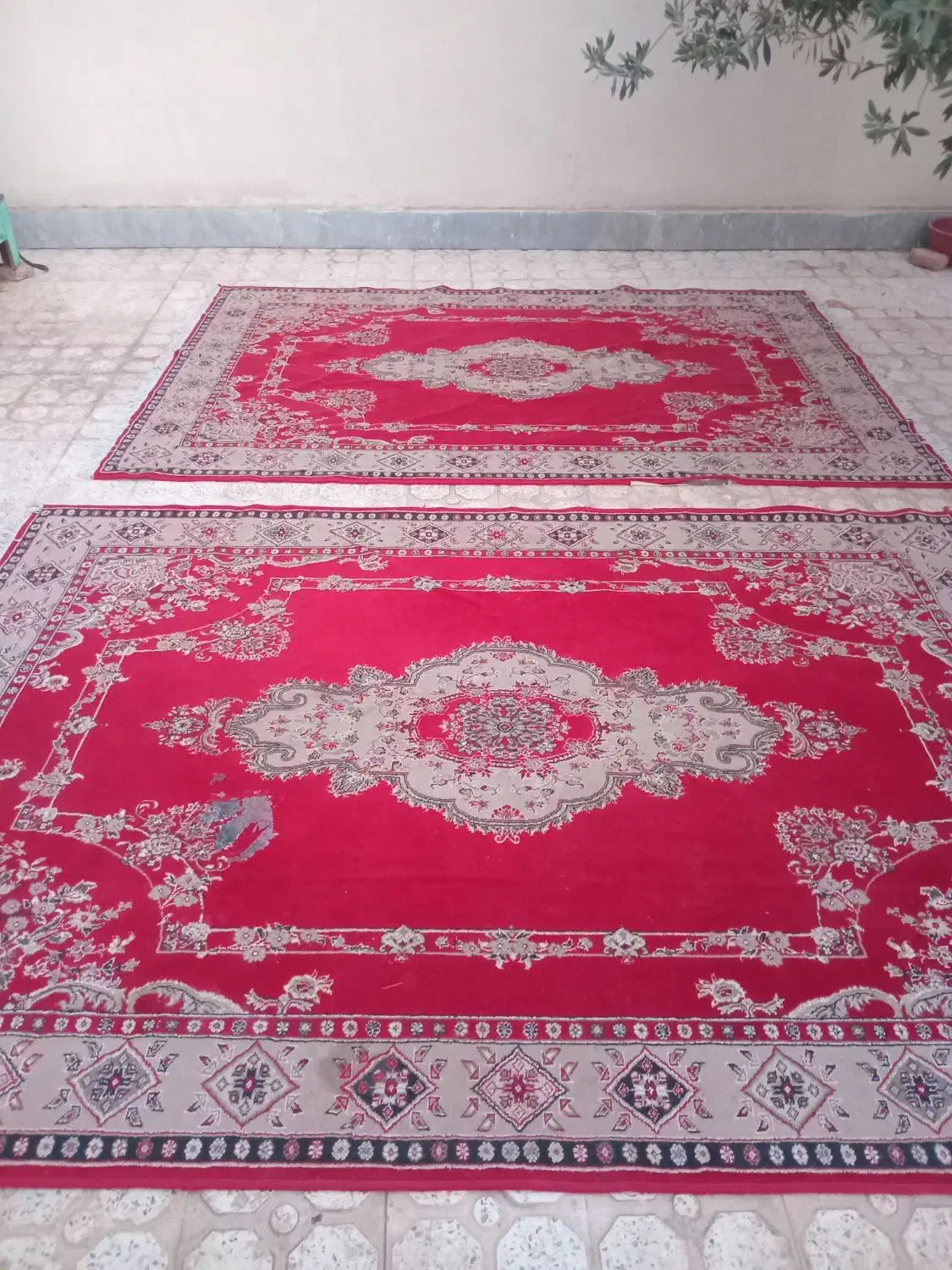 ۲عددفرش‌۱۲متره‌۲‌عدد‌۶متره‌بفروش‌میرسد.|فرش|گرمسار, |دیوار