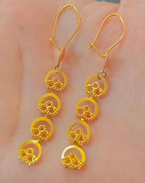 گوشواره حلقه ای و آویز|جواهرات|خرم‌آباد, |دیوار