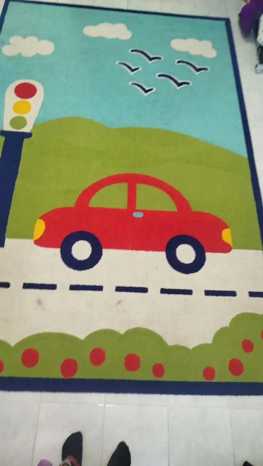 گلیم فرش اتاق کودک  ۶ متری|گلیم، جاجیم، گبه|کلاله, |دیوار