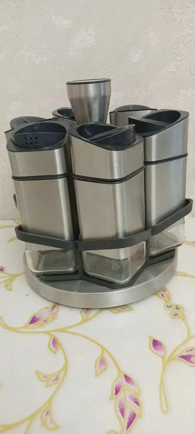 استند جاادویه چرخشی استیل ۶تایی|ظروف پخت‌وپز|تهران, گمرک|دیوار