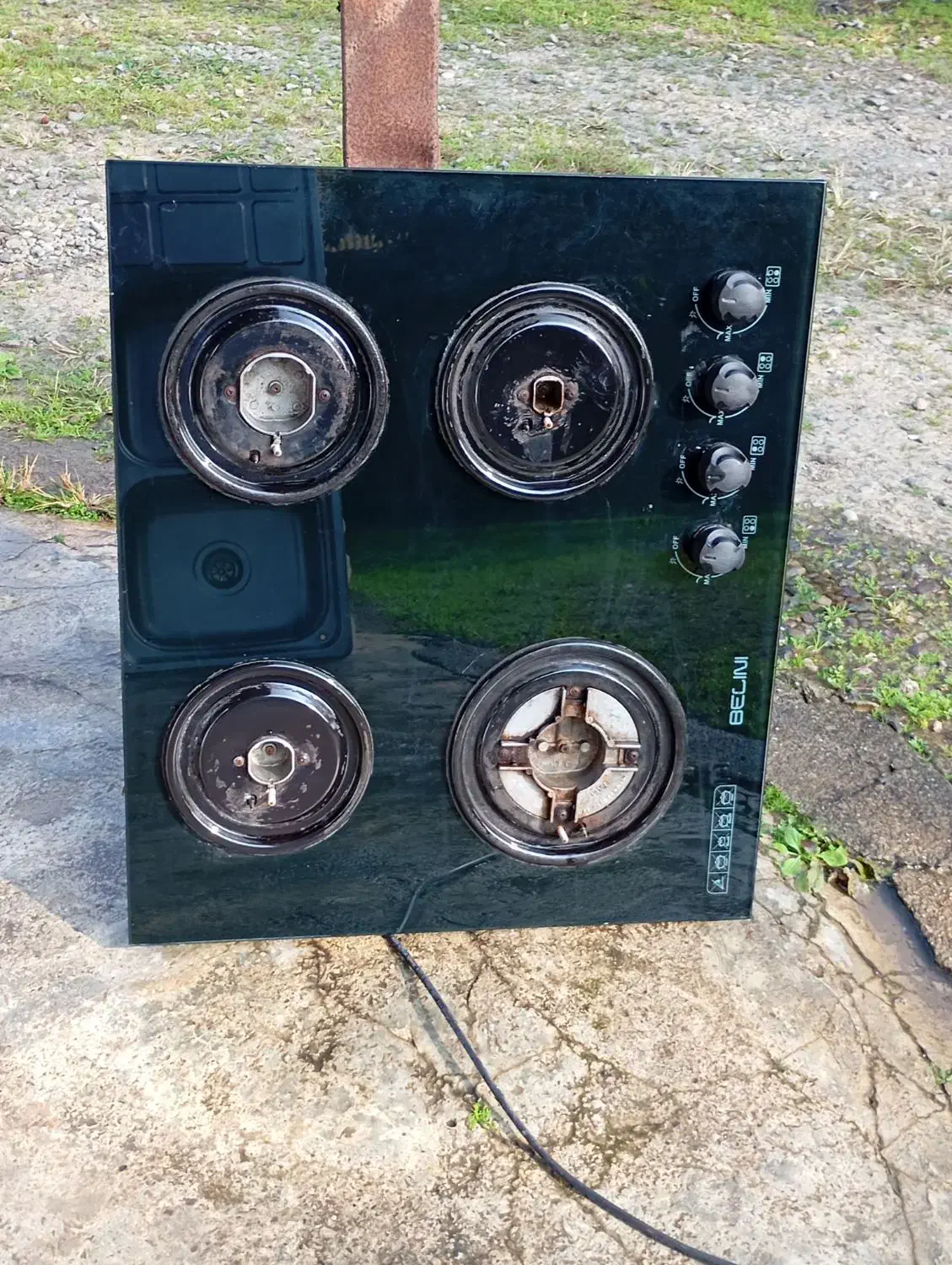 هود رهام.گاز 4شعله و سینک دو لگن الماس|اجاق گاز و لوازم برقی پختوپز|رشت, لاکان|دیوار