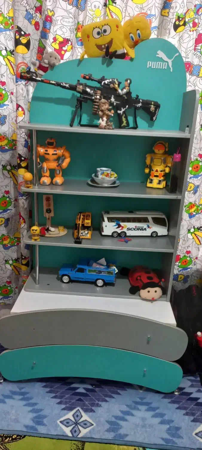 کتابخانه همراه با دوکشو|کتابخانه، شلف، قفسه‌های دیواری|بروجرد, |دیوار