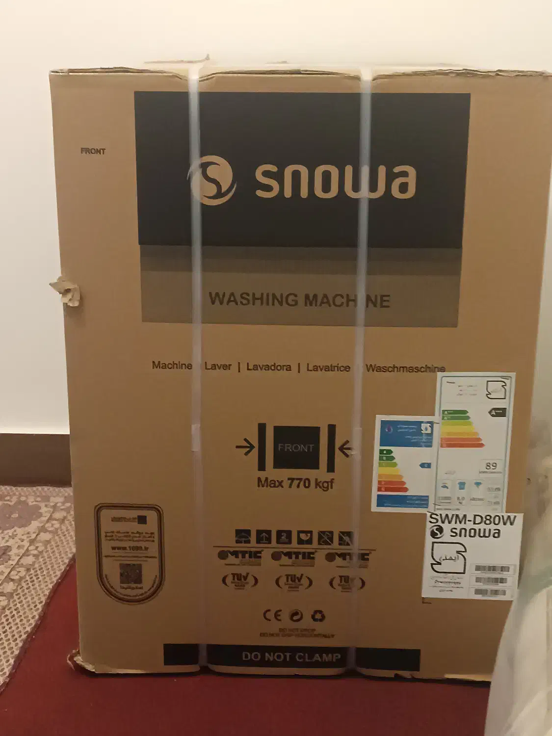 فروش ماشین لباسشویی اسنوا  8 کیلویی مدل SWM-D80W|ماشین لباسشویی و خشک‌کن لباس|قم, پردیسان|دیوار