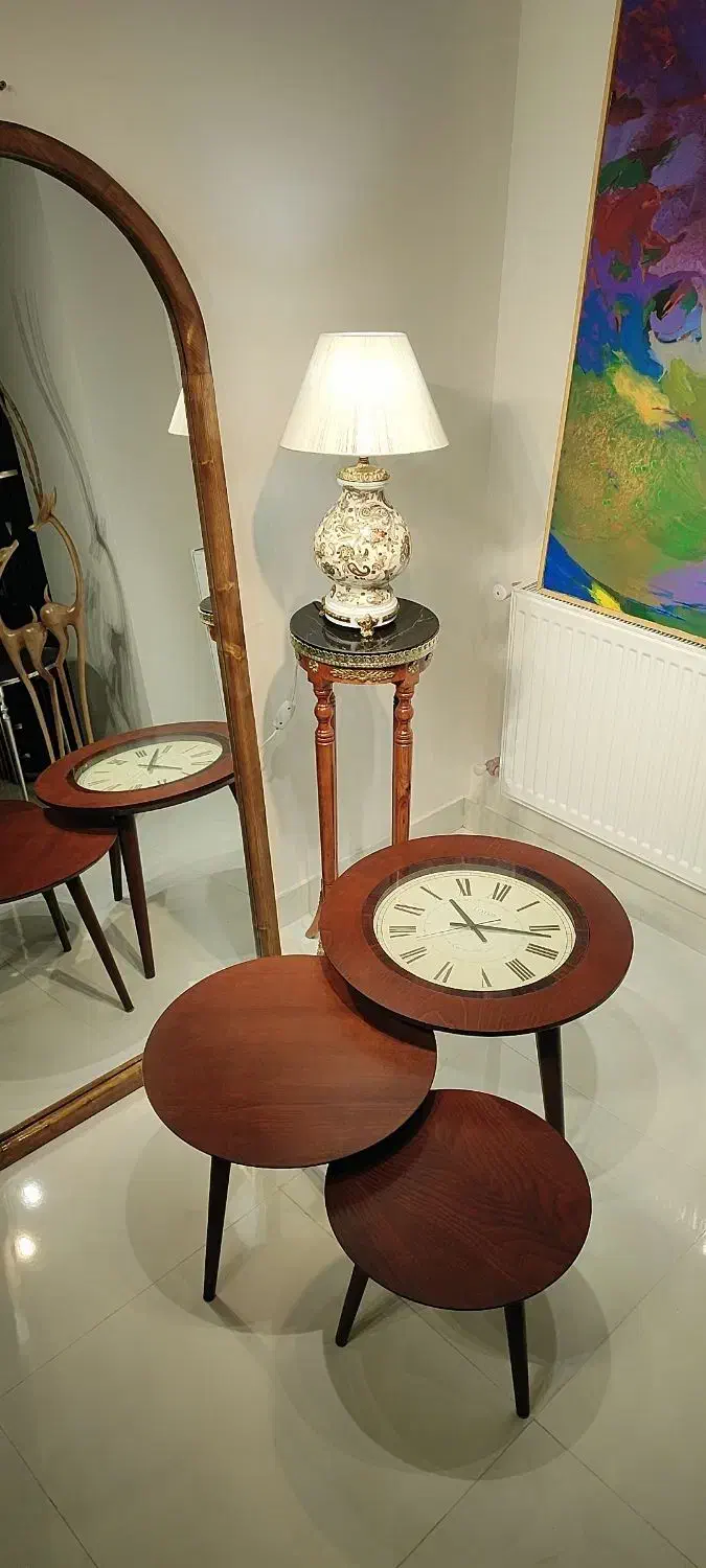 میز عسلی ساعت دار برند lotus|مبلمان خانگی و میز عسلی|تبریز, |دیوار