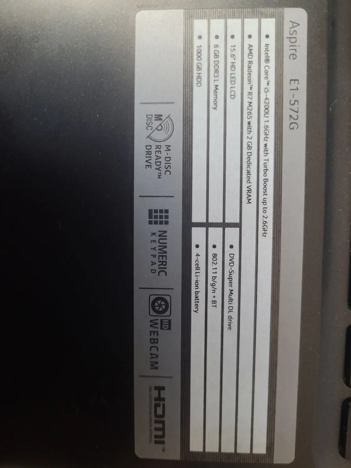 لپ تاپ ایسر|رایانه همراه|بروجرد, |دیوار