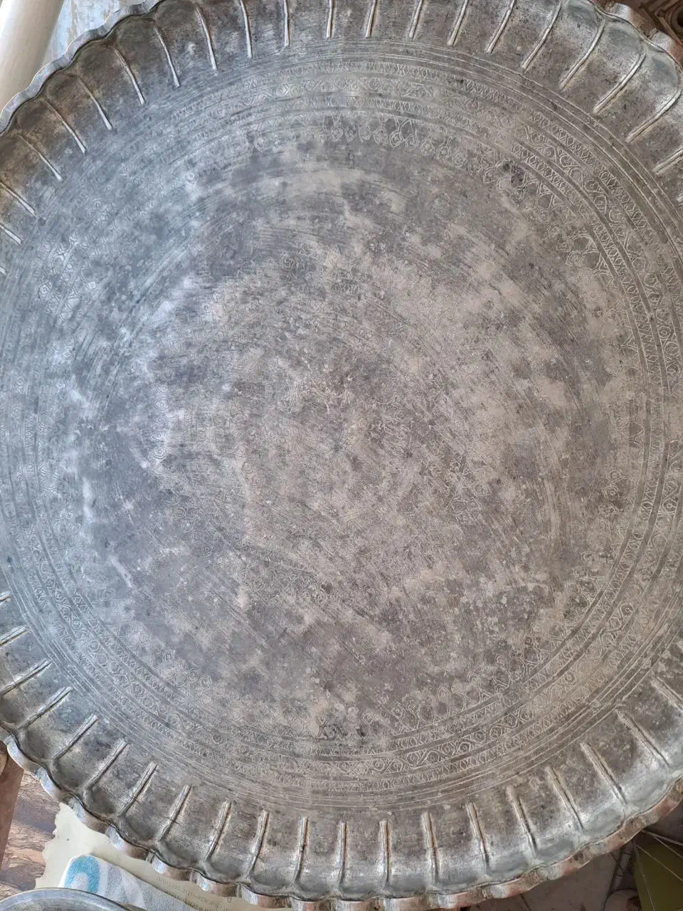 سینی مسی عتیقه|کلکسیون اشیاء عتیقه|مشهد, تربیت (صدف)|دیوار