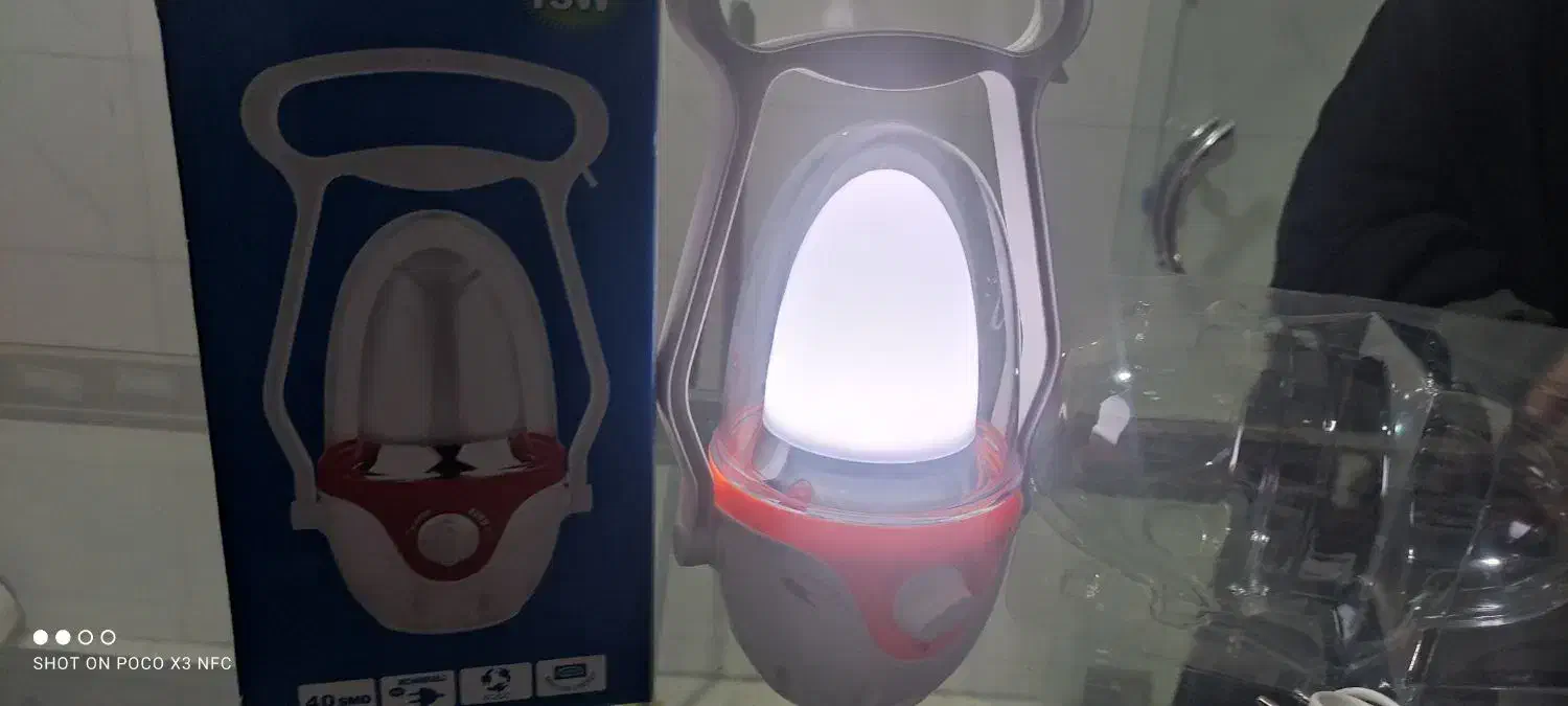 چراغ فانوسی  شارژی نوع|لامپ و چراغ|قم, نیروگاه|دیوار