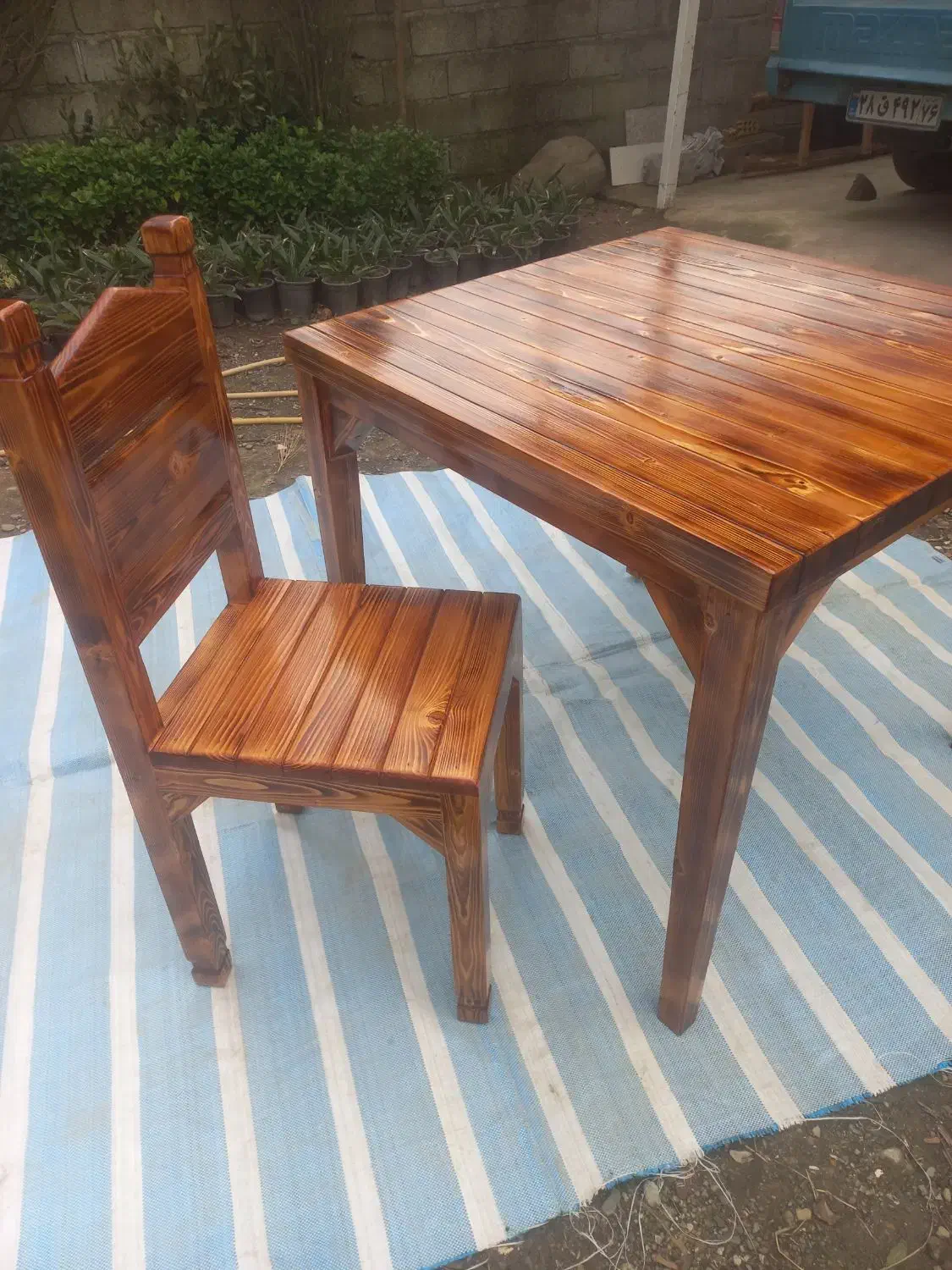 میز و صندلی چهارنفره|میز و صندلی غذاخوری|چابکسر, |دیوار