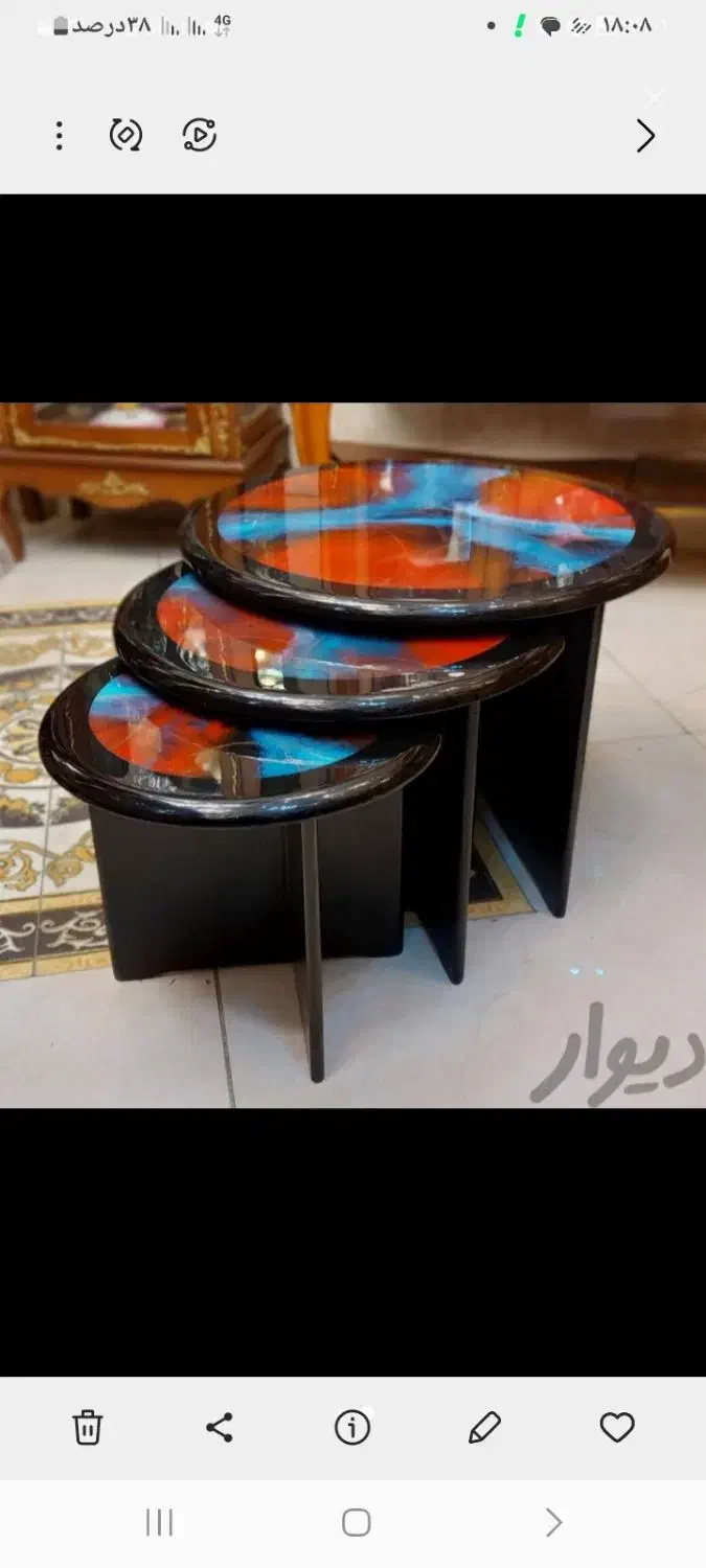 میز جلو مبلی|مبلمان خانگی و میز عسلی|تبریز, |دیوار