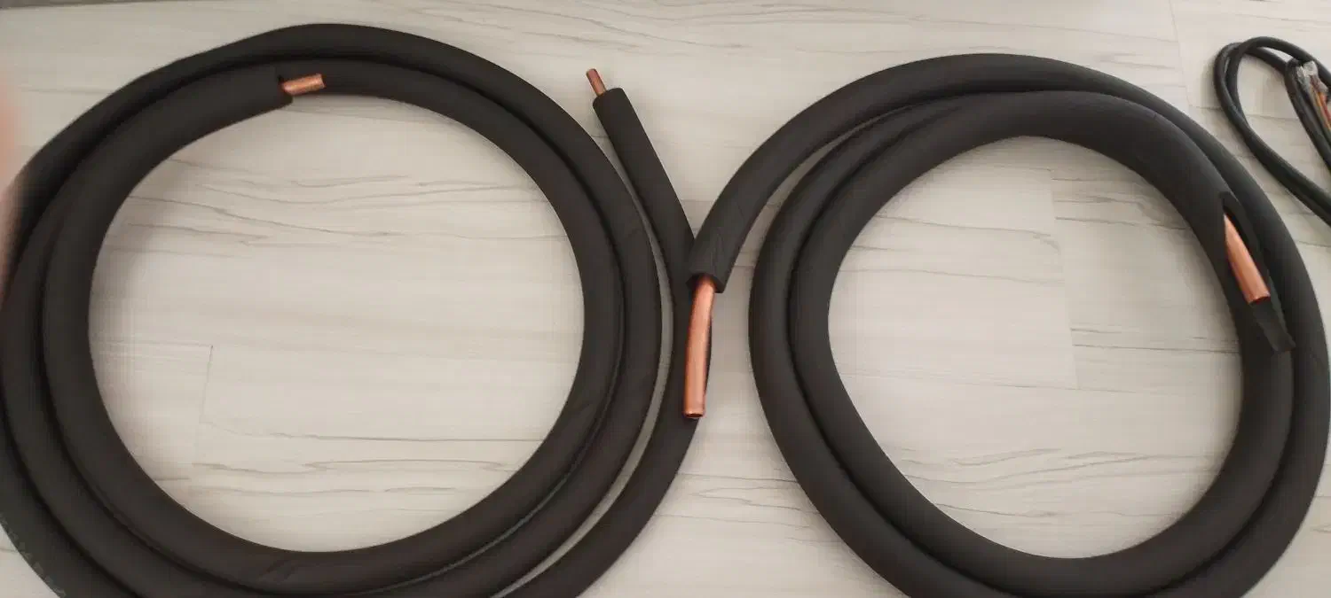 لوله مسی فابریکی صفر،به همراه کابل|کولر گازی و فنکوئل|شفت, |دیوار