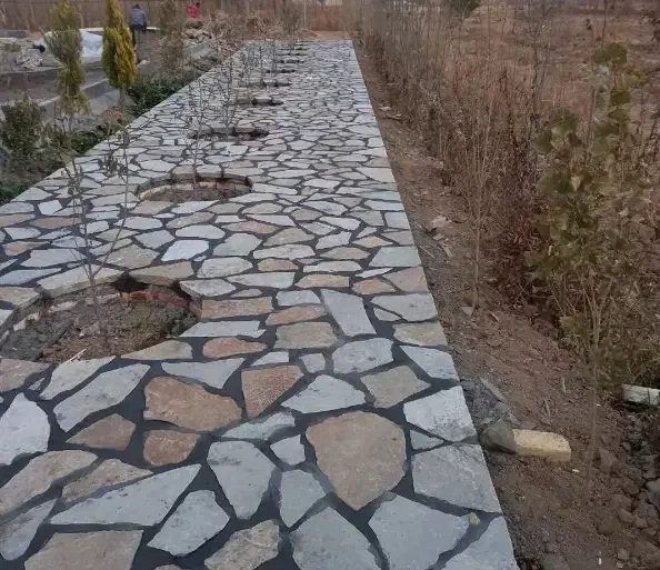 جدول سنگ ورقه ای محوطه سازی|خدمات پیشه و مهارت|اقبالیه, |دیوار