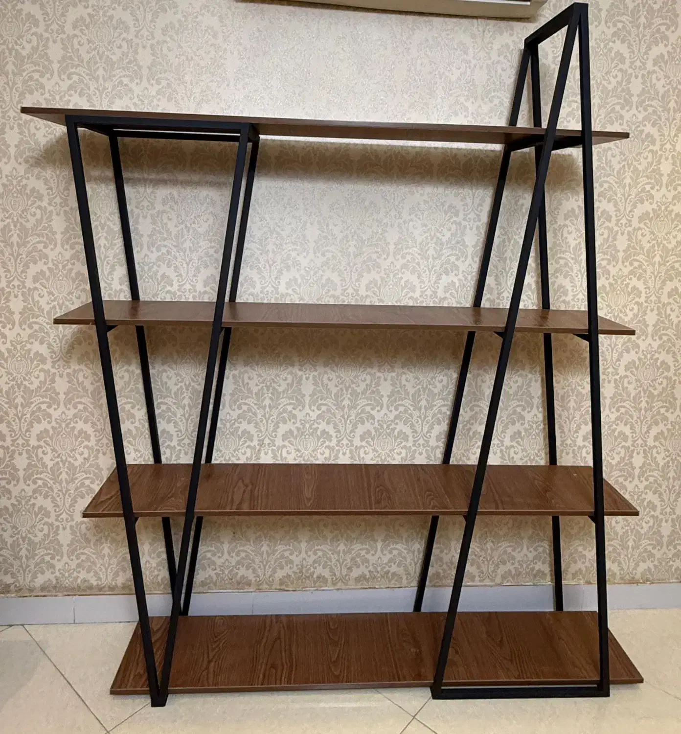 آستن فلزی و چوبی|کتابخانه، شلف، قفسه‌های دیواری|رشت, نیکمرام|دیوار