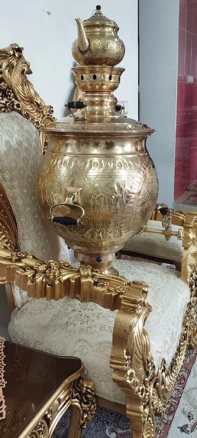 فروش سماور برنجه 50لیتری|سماور، چای‌ساز، قهوه‌ساز|سقز, |دیوار