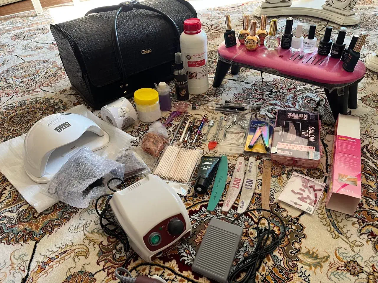 لوازم ناخن کاملا نو در حد یه بار دوبار استفاده شده|آرایشی، بهداشتی، درمانی|تهران, سردارجنگل|دیوار