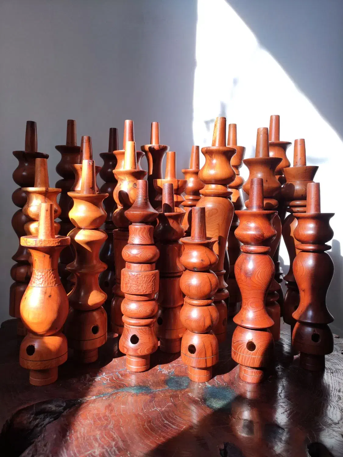 قلیـان چوبی|صنایع دستی و سایر لوازم تزئینی|گنبد کاووس, |دیوار