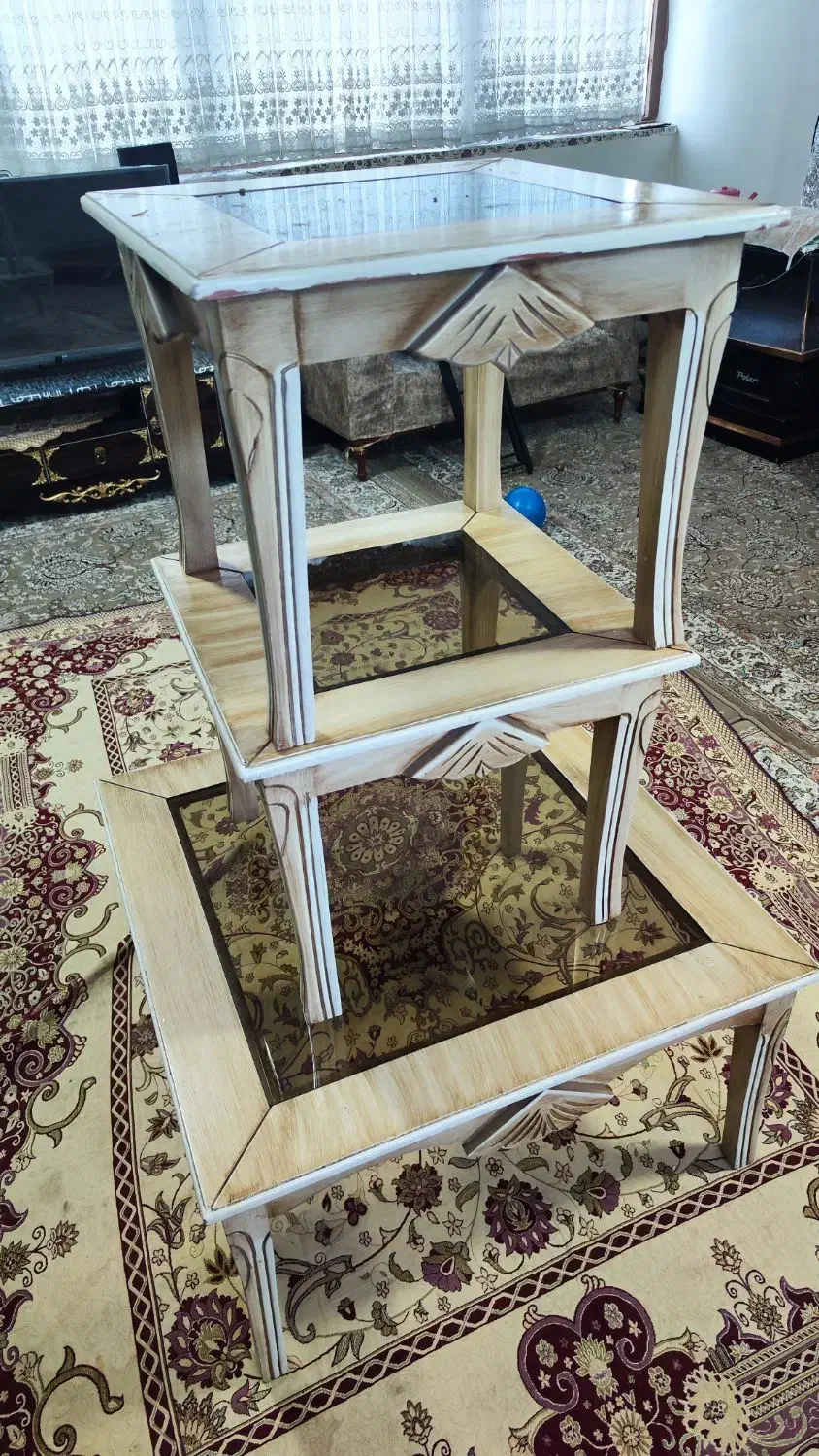 عسلی مبل سه تایی|مبلمان خانگی و میز عسلی|فولادشهر, B4|دیوار