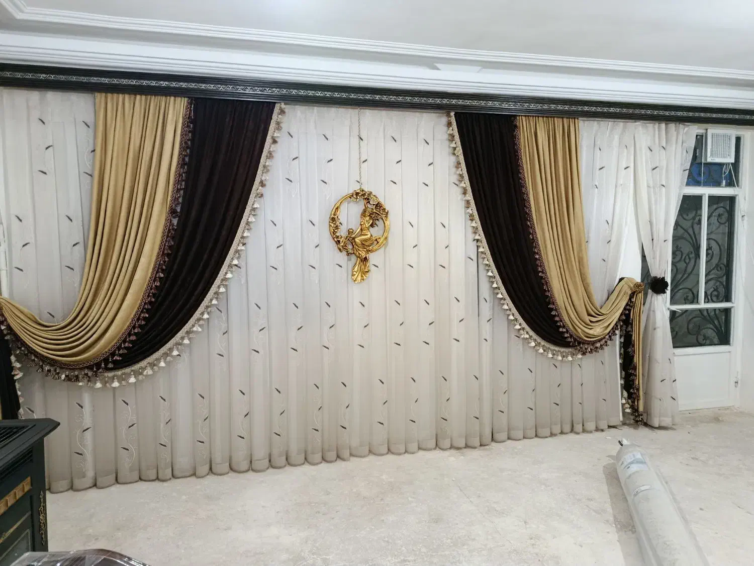 یک عدد پرده سرتاسر زیره رویه با والن|پرده، رانر، رومیزی|ابهر, |دیوار