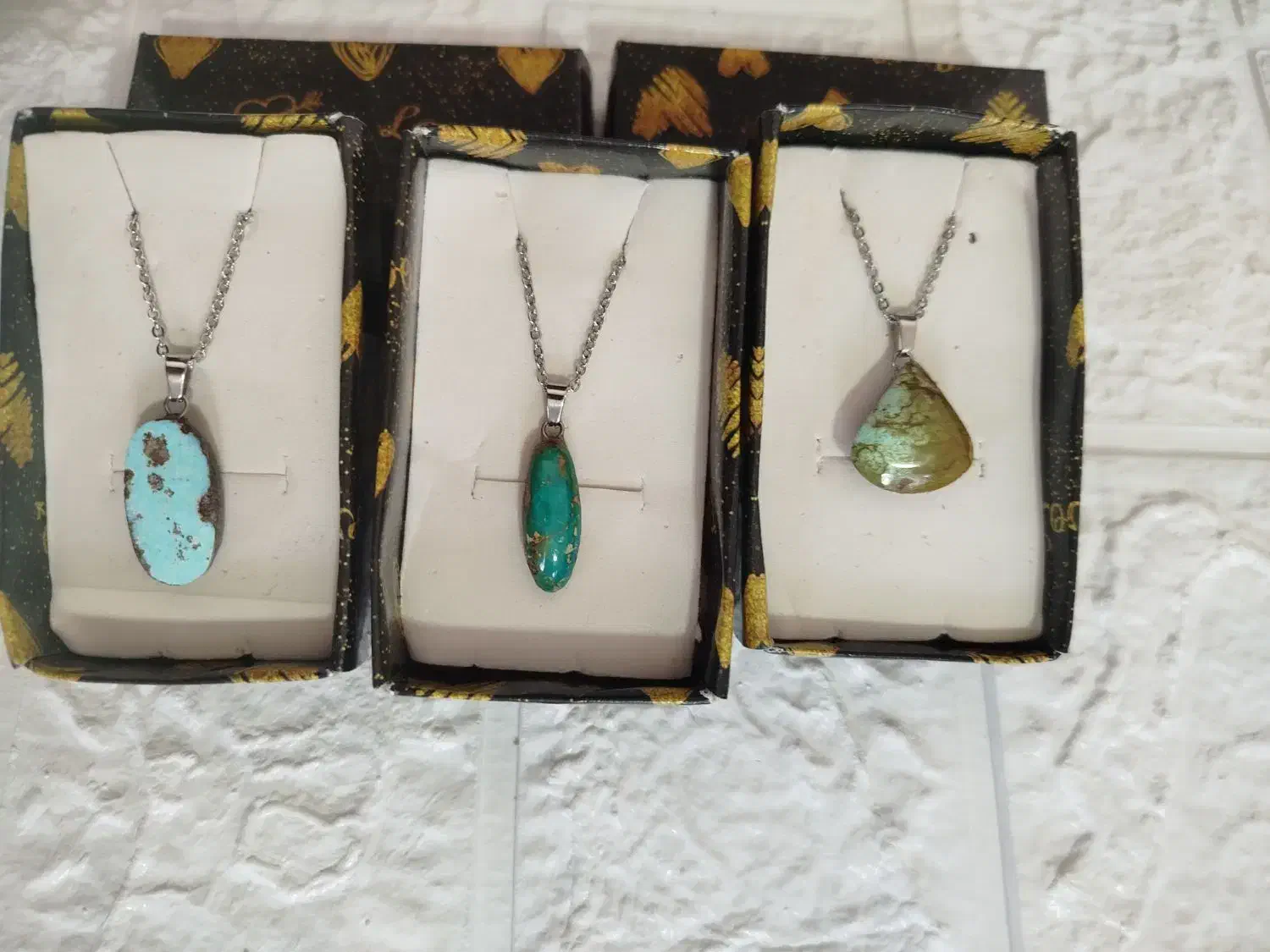 گردنبند فیروزه اصل نیشابور|جواهرات|کرمان, |دیوار