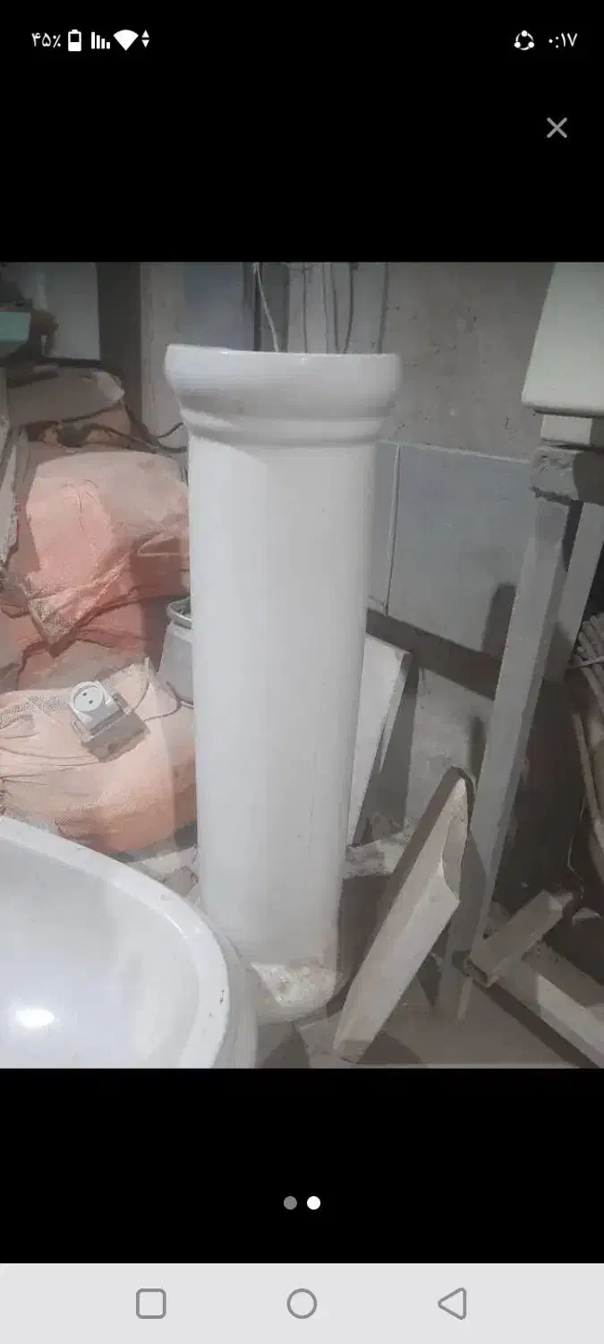 یک عدد روشویی|لوازم سرویس بهداشتی|رودهن, |دیوار