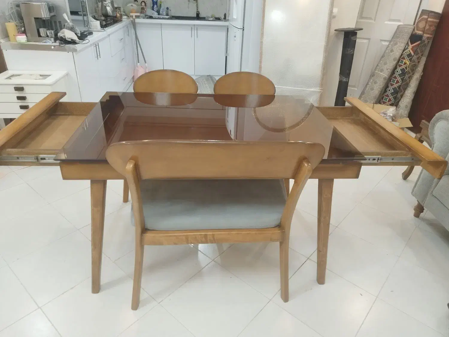 میز نهارخوری چهارنفره|میز و صندلی غذاخوری|گلبهار, شهر جدید گلبهار|دیوار