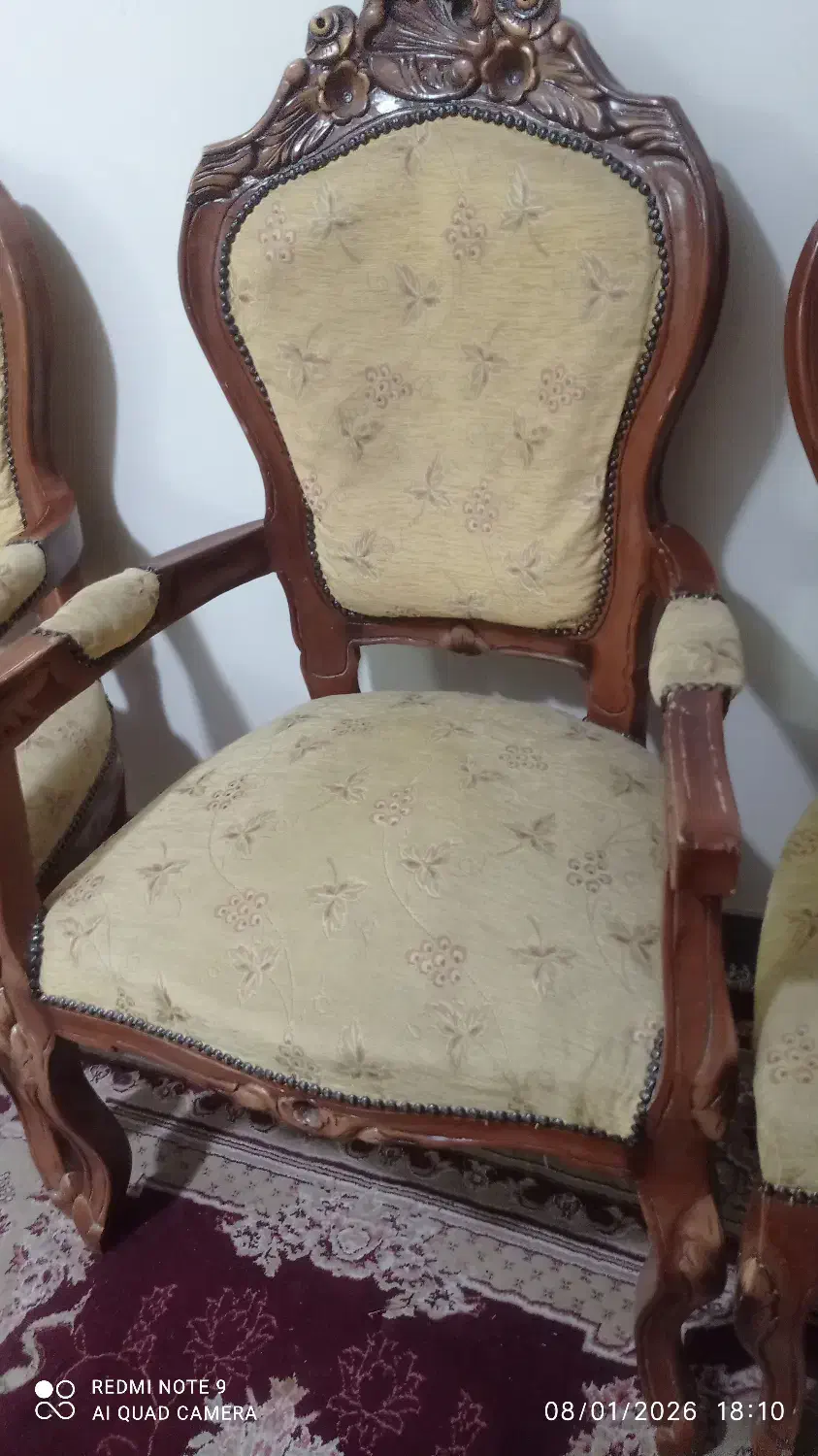 مبل سلطنتی 9 نفره|مبلمان خانگی و میز عسلی|سمنان, |دیوار