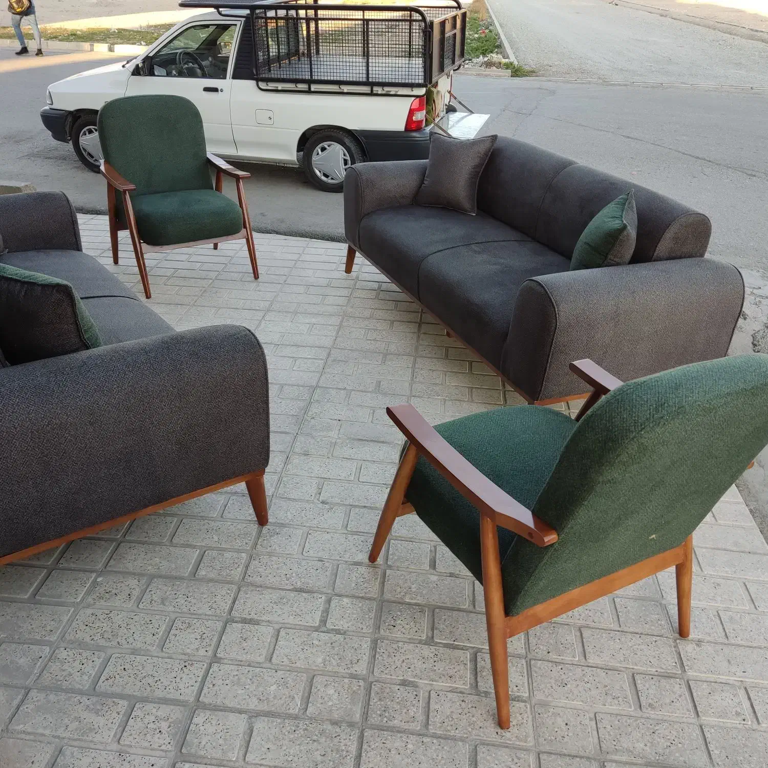 مبل راحتی ال و هفت نفره الماس|مبلمان خانگی و میز عسلی|رباط‌کریم, رباط‌کریم|دیوار