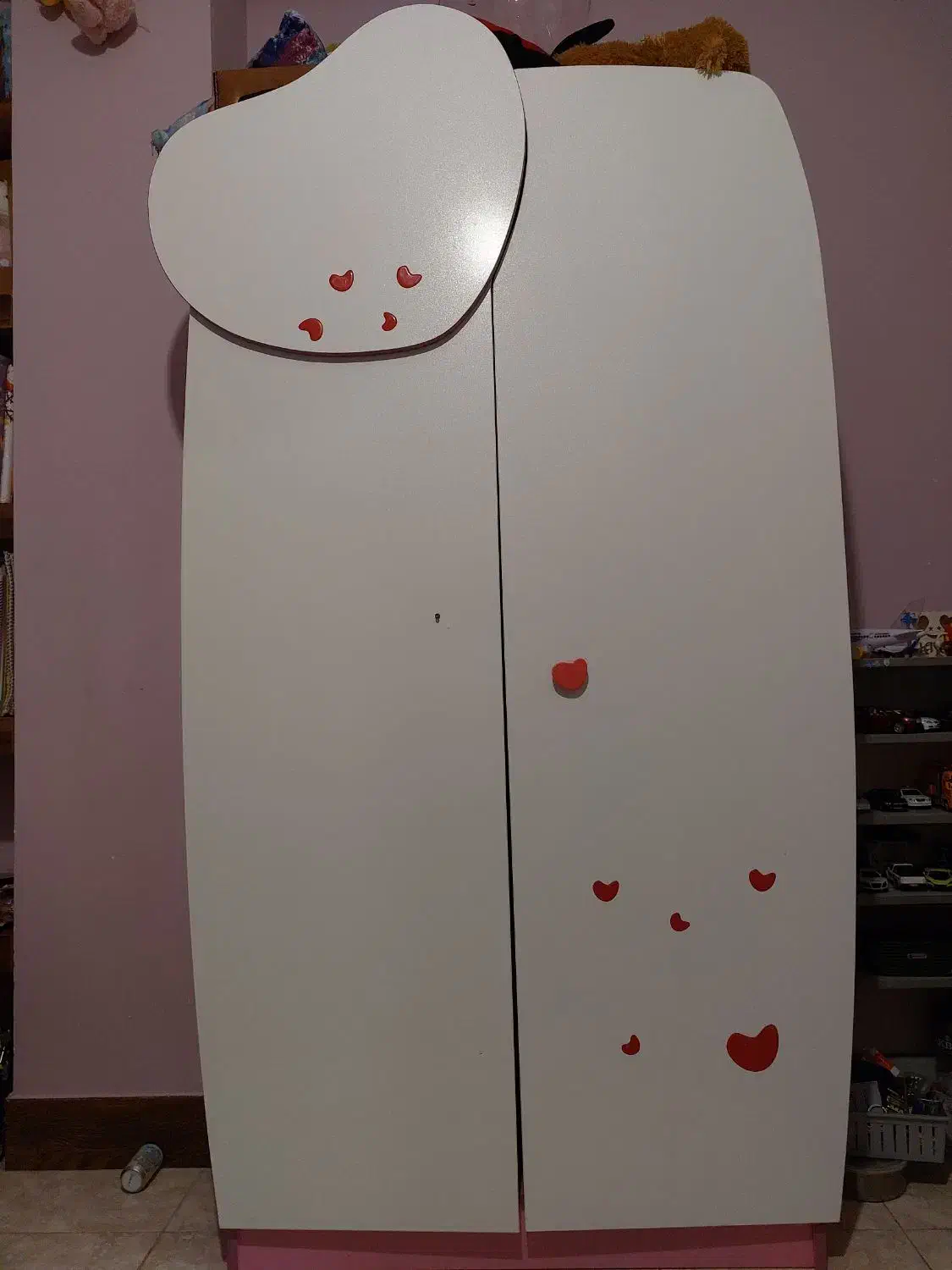 کمد طرح قلب|تخت و سرویس خواب|ساری, |دیوار