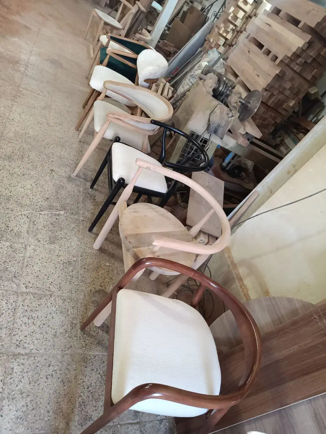 تولید کننده انواع صندلی ناهار خوری بدون واسطه|میز و صندلی غذاخوری|جاجرود, |دیوار