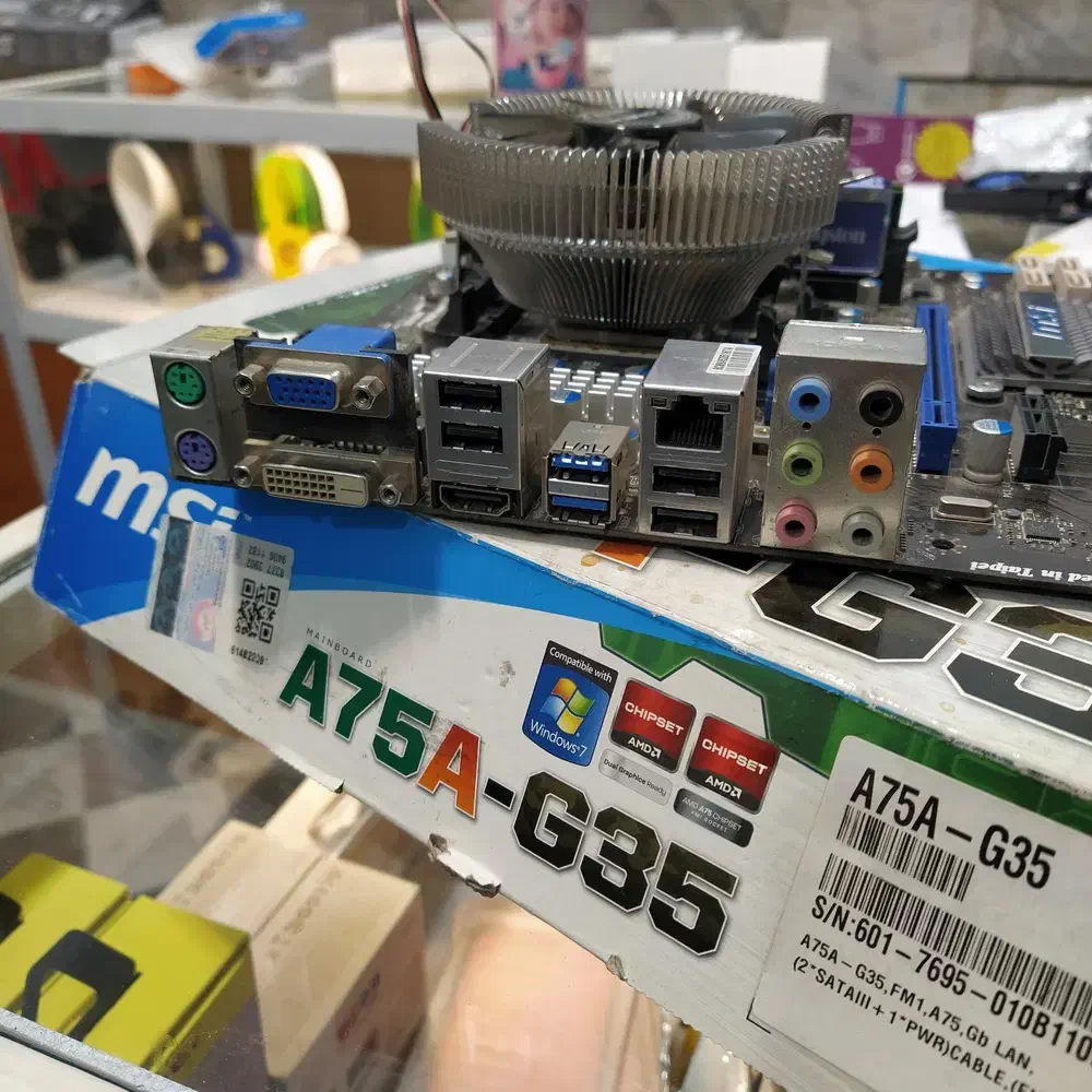 باندل مادربورد MSI A75A-G35 پردازنده، فن و گرافیک|قطعات و لوازم جانبی رایانه|کرج, گلشهر|دیوار