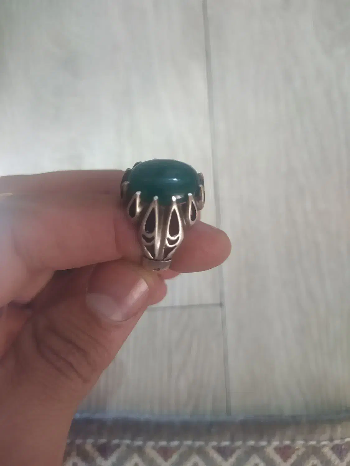 انگشتر عقیق سبز|جواهرات|رباط‌کریم, الارد|دیوار