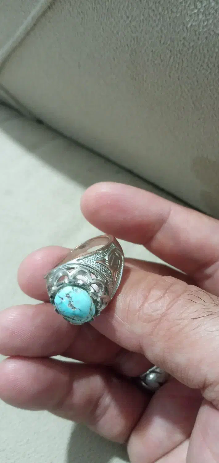 انگشتر فیروزه نیشابور و یه عددسنگ اصل|جواهرات|زابل, |دیوار