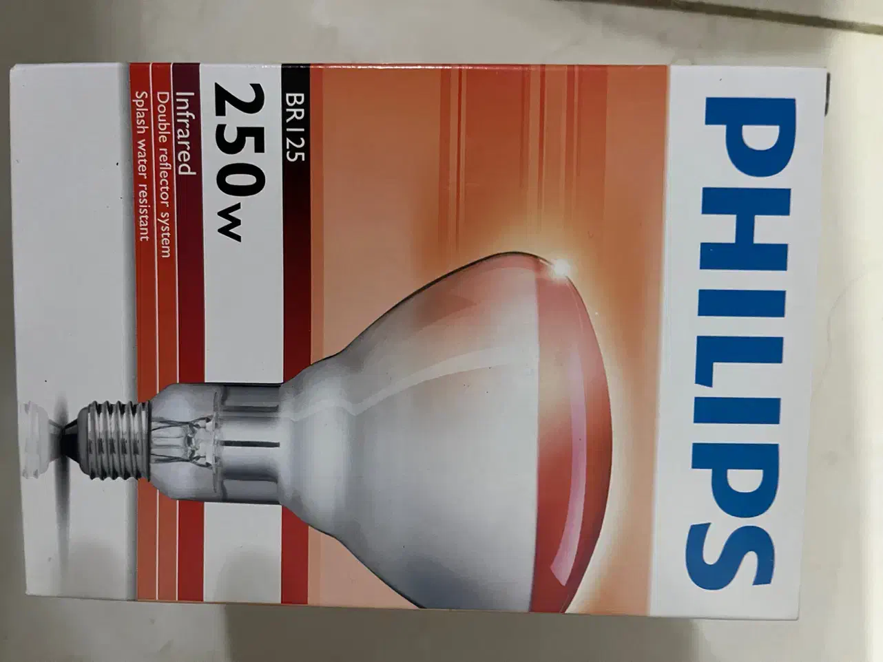 لامپ مادون قرمز فیلیپس۲۵۰وات سرپیچ معمولی|لامپ و چراغ|تهران, دهقان|دیوار