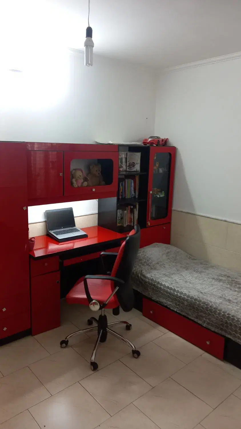 سرویس خواب کودک و نوجوان|تخت و سرویس خواب|سرخه, |دیوار