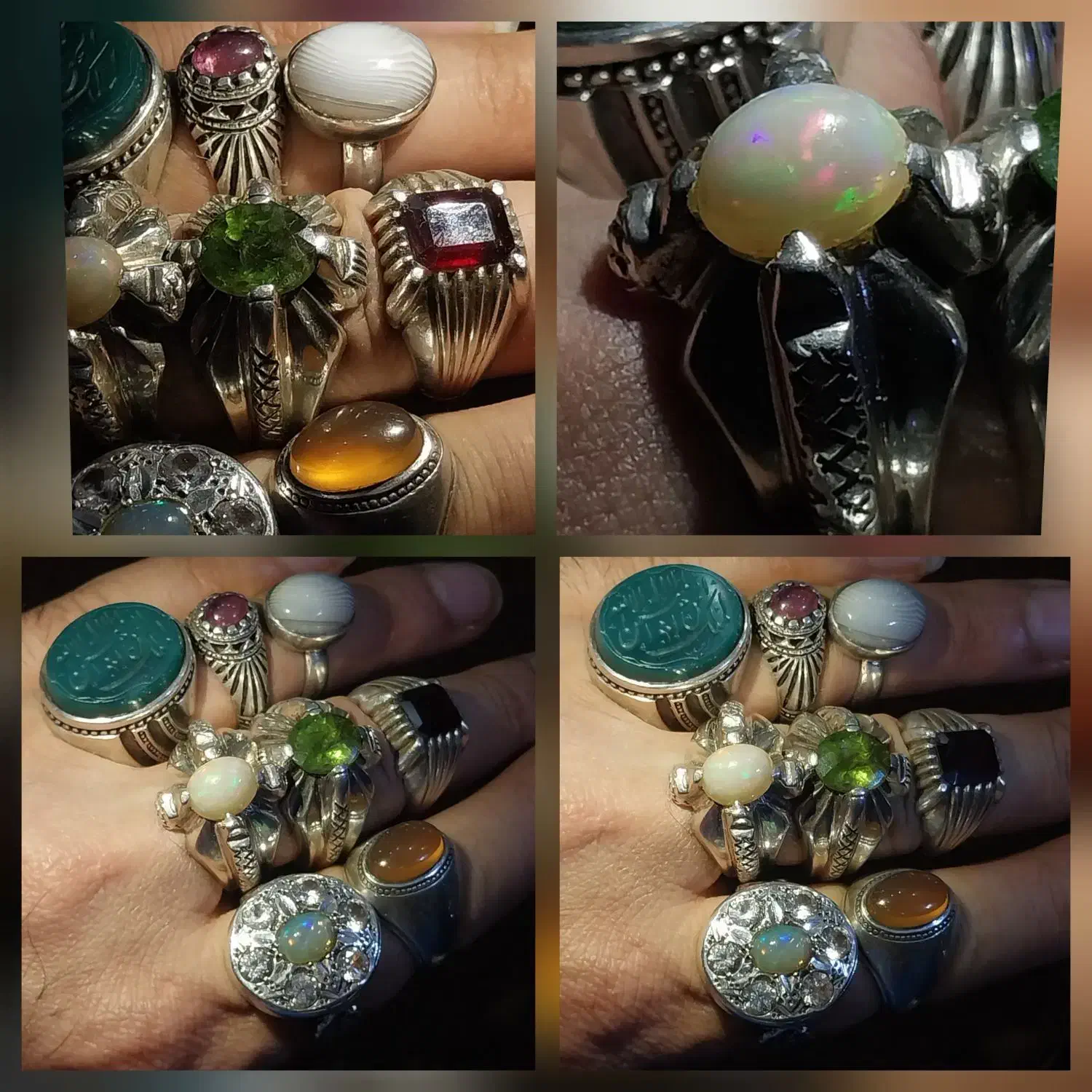 انگشترهای کمیاب دستسازکلکسیونی باسنگهای ارزشمند|جواهرات|تهران, جمهوری|دیوار