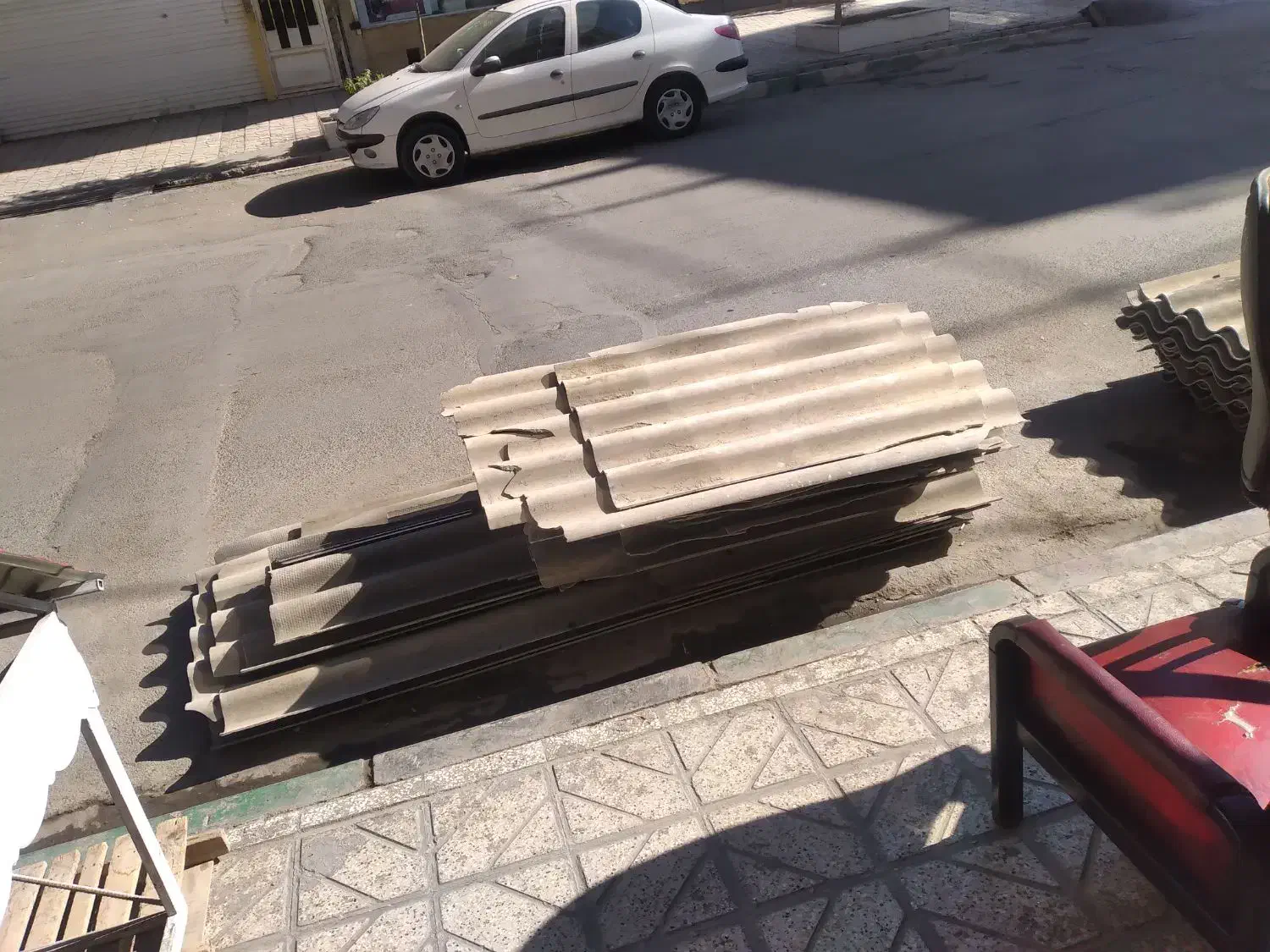 ایرانیت سیمانی تعداد محدود زمان محدود قیمت مناسب|مصالح و تجهیزات ساختمان|مشهد, کشف|دیوار