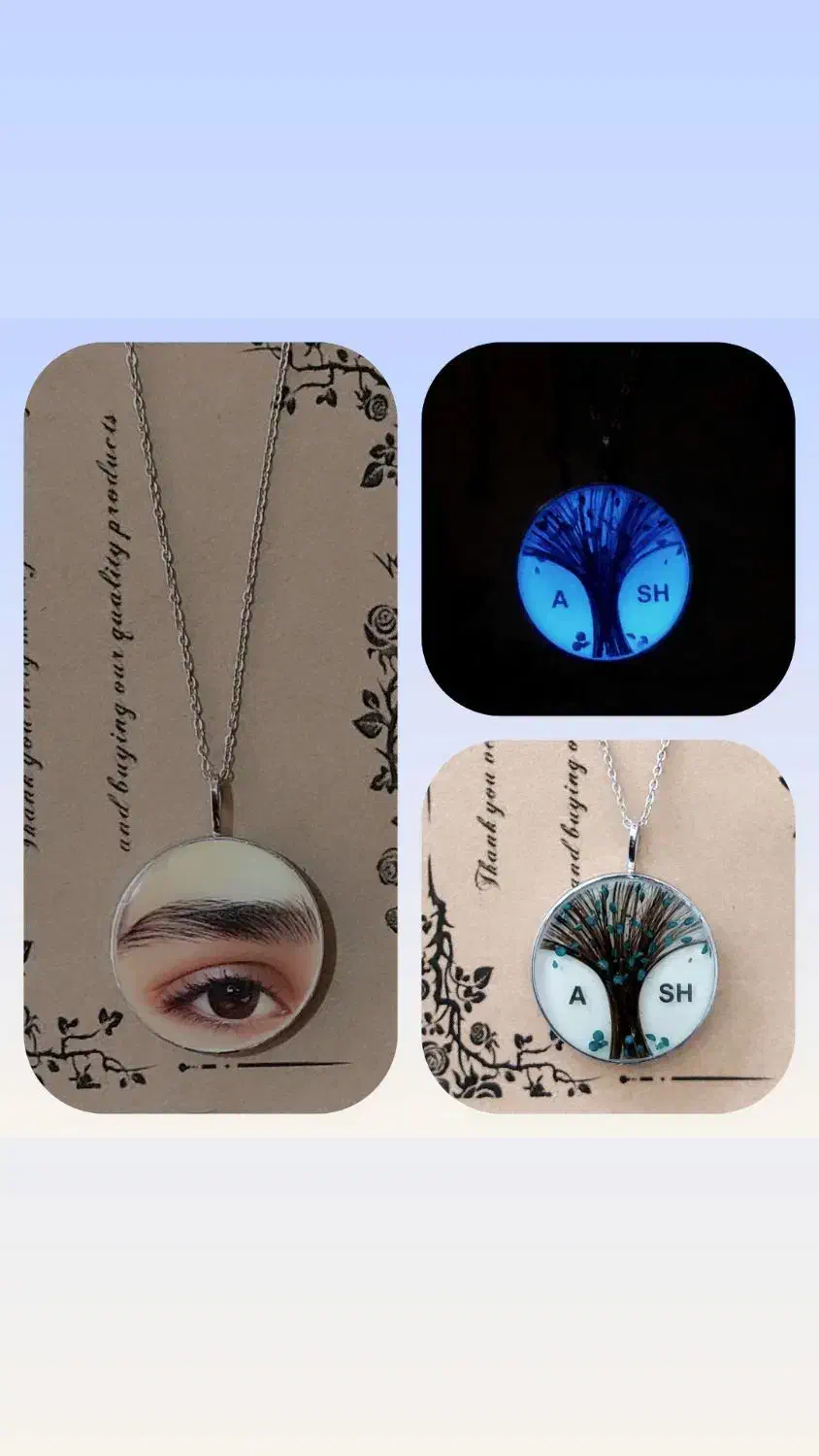 مدال زنجیر شبتاب و ساده با عکس و متن و طرح دلخواه|بدلیجات|تبریز, |دیوار