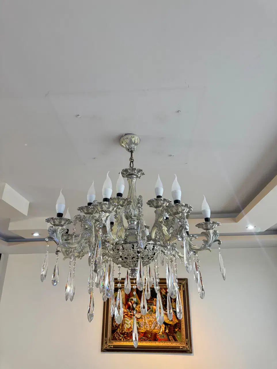 لوستر پذیرایی ، بزرگ وشیک|لوستر و چراغ آویز|کرج, باغستان|دیوار