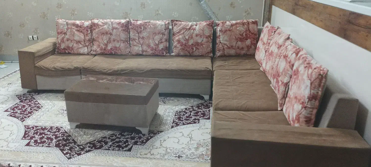 فروش مبل راحتی ال 8نفره|مبلمان خانگی و میز عسلی|سبزوار, توحیدشهر|دیوار