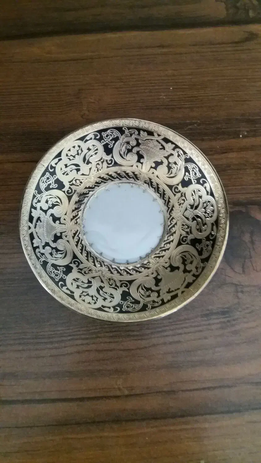 نعلبکی طلا کوب ژاپنی قدیمی|کلکسیون اشیاء عتیقه|ساری, |دیوار