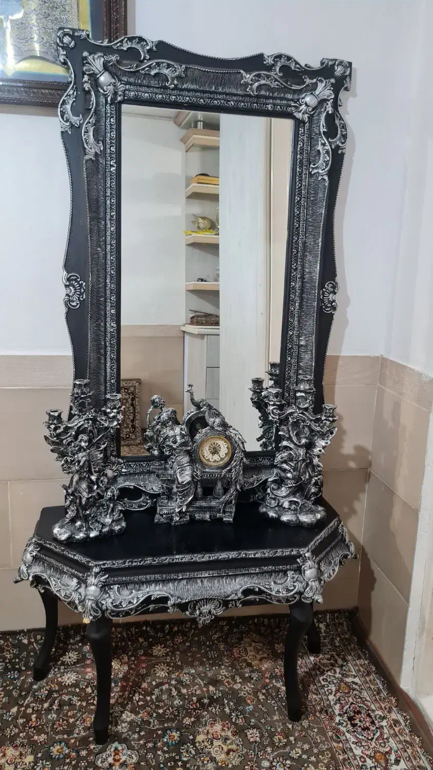 آینه شمعدان|آینه|ورامین, ورامین|دیوار