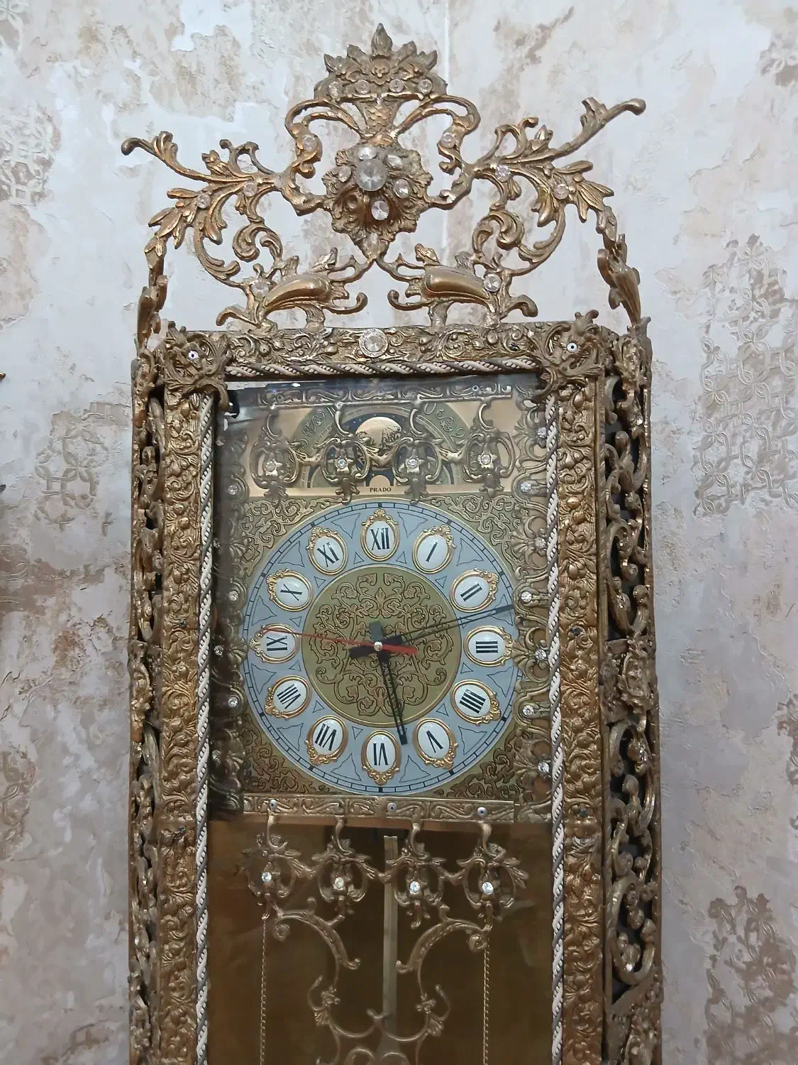 ساعت تمام برنزی بسیار سنگین و فاخر|صنایع دستی و سایر لوازم تزئینی|دیواندره, |دیوار