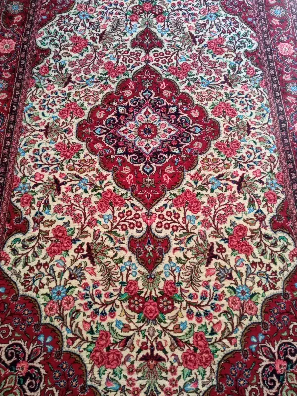 فرش دستباف دوزرع نقشه جوزان ملایر|فرش|گل تپه, |دیوار