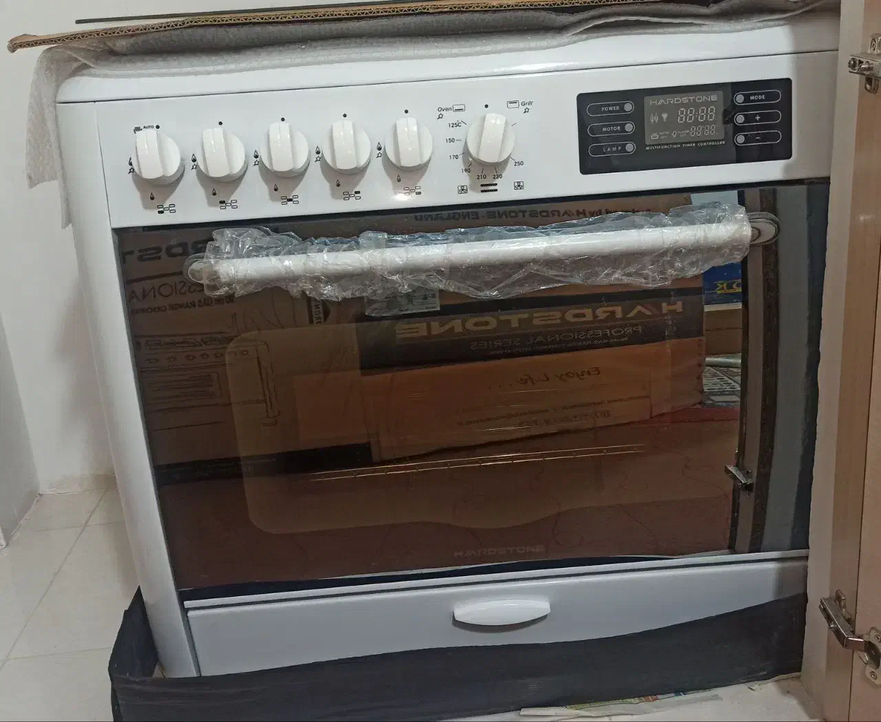 اجاق‌گاز فردار دیجیتال هاردستون ایتالیا تمام استیل|اجاق گاز و لوازم برقی پخت‌وپز|شلمان, |دیوار