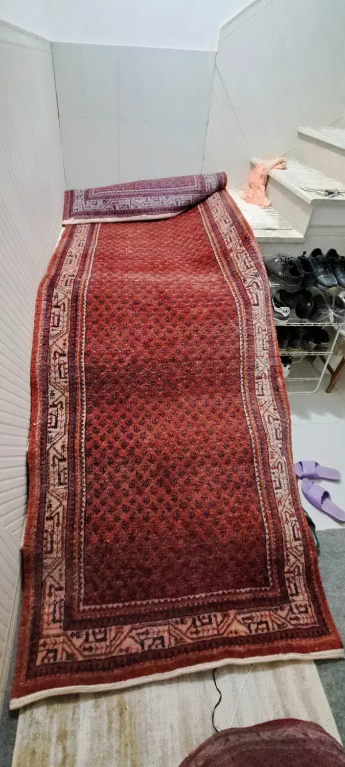 فرش کناره دستبافت قدیمی|فرش|قم, قم نو|دیوار