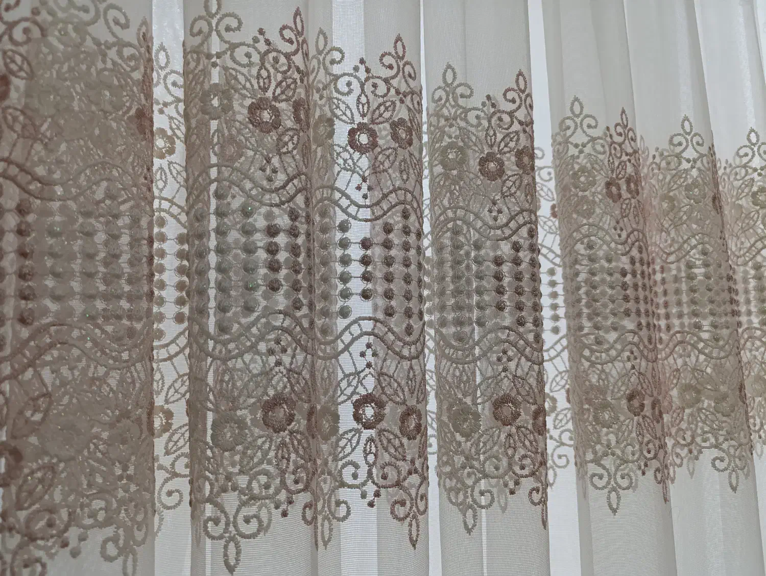 پرده حریر با والان ساتن|پرده، رانر، رومیزی|تهران, ائمه اطهار|دیوار