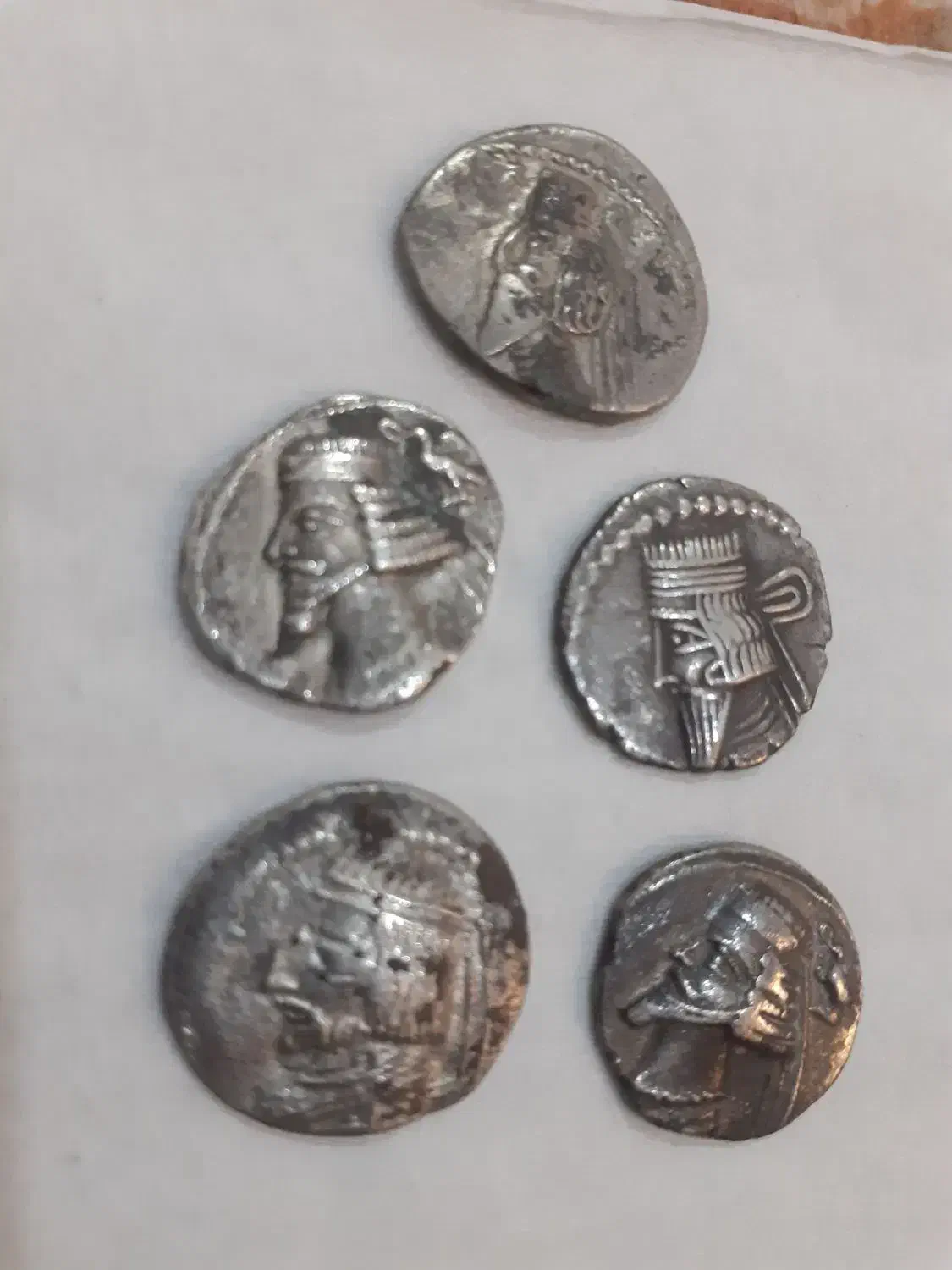 سکه های نقره پادشاهان اشکانی|کلکسیون سکه، تمبر، اسکناس|ورامین, ورامین|دیوار