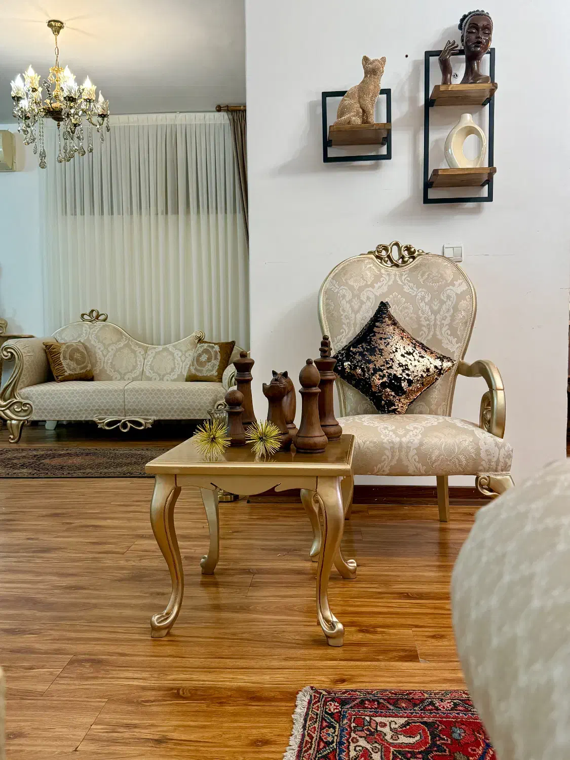 مبل استیل سلطنتی ۷ نفره زمرد|مبلمان خانگی و میز عسلی|تهران, ولنجک|دیوار