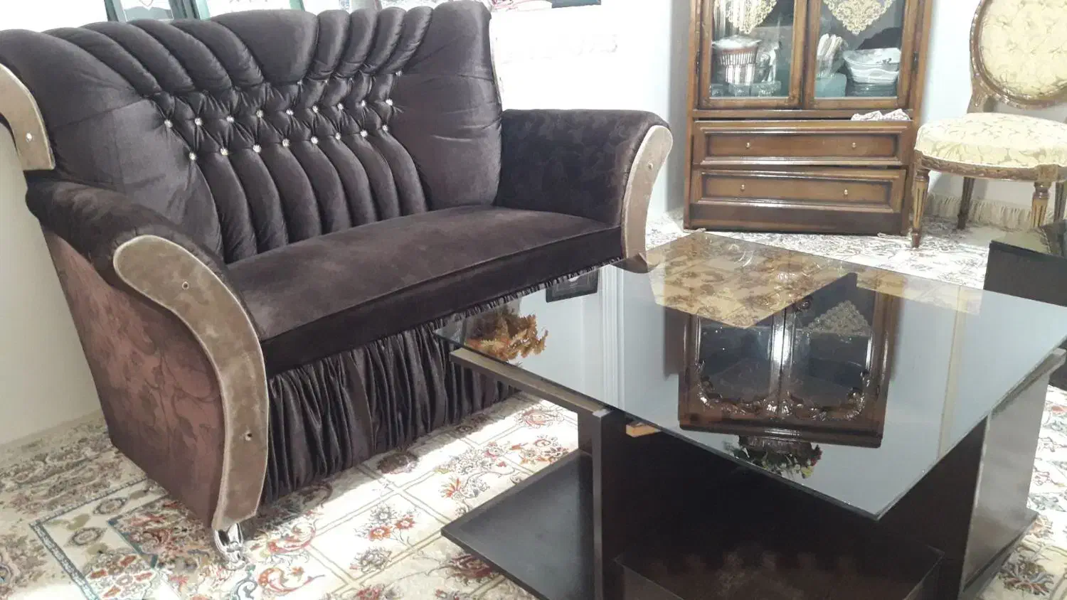 فروش مبل ۹نفره|مبلمان خانگی و میز عسلی|بسطام, |دیوار