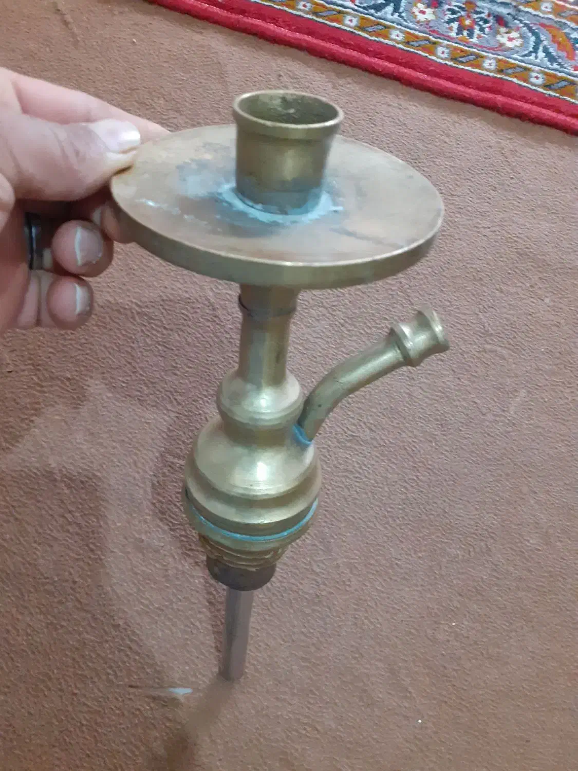 قلیان مسی|کلکسیون اشیاء عتیقه|فسا, |دیوار